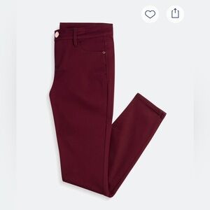 Tinsel Women's Deep Red Skinny Jeans